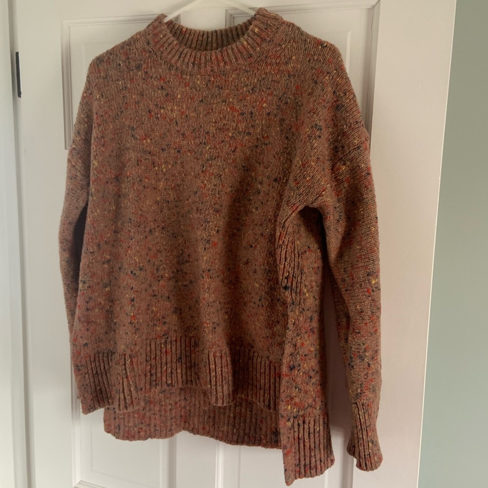 Lou & Grey Women Pink Confetti Pullover Sweater
